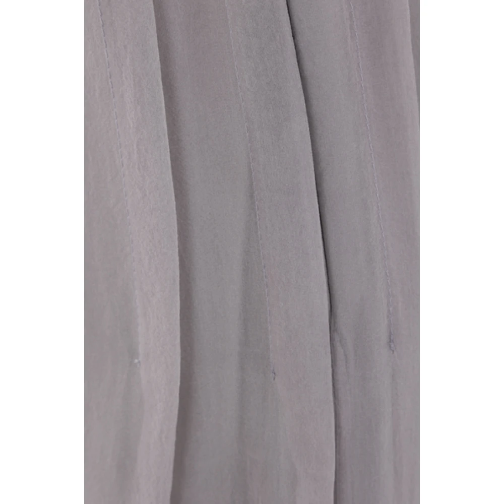 BRUNELLO CUCINELLI Geplooide Grijze Chiffon Rok Gray Dames