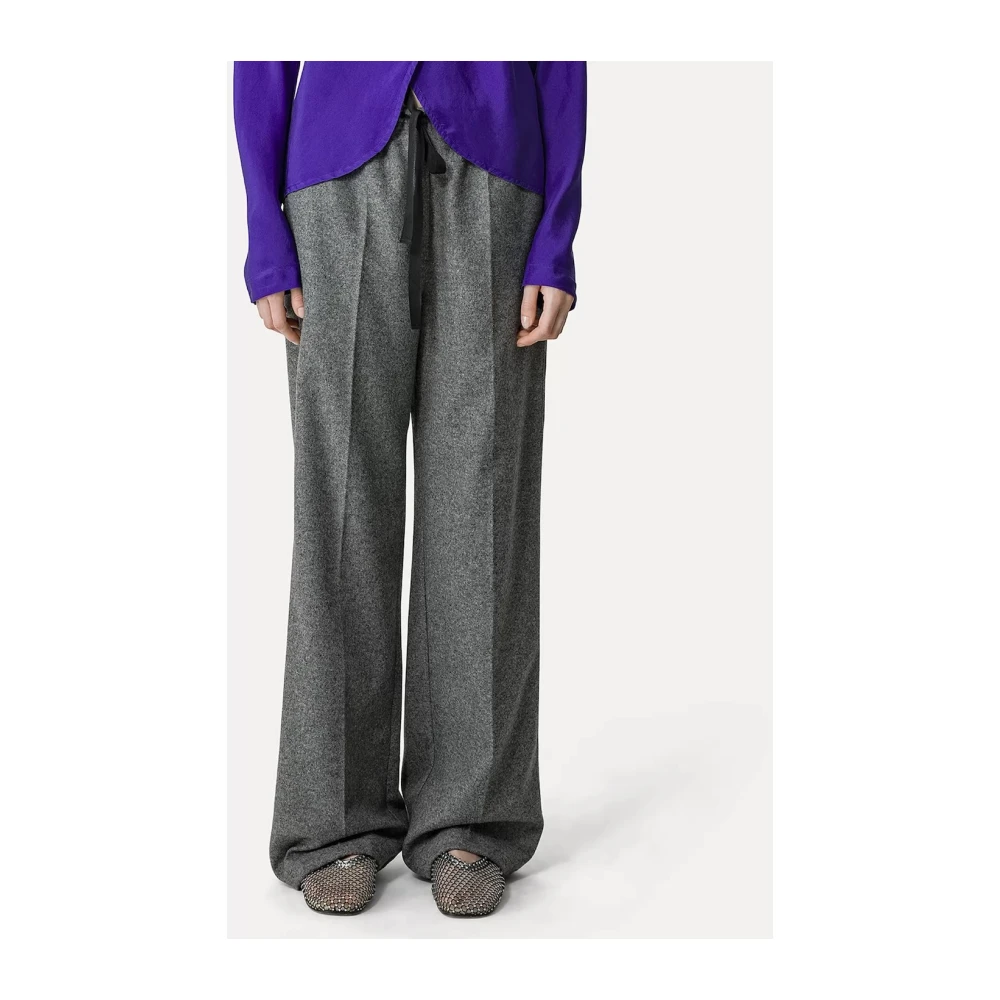 Forte Grijze Wijde Pijp Broek Gray Dames