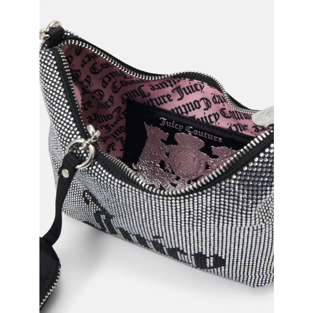 Juicy Couture Zilveren Hazel Small Handtas met Sierstenen Gray Dames