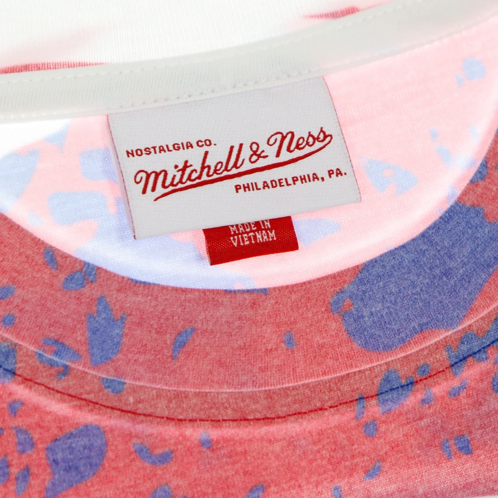 Mitchell & Ness NBA Jumbotron Tee Hardwood Classics Scarlet Multicolor Heren