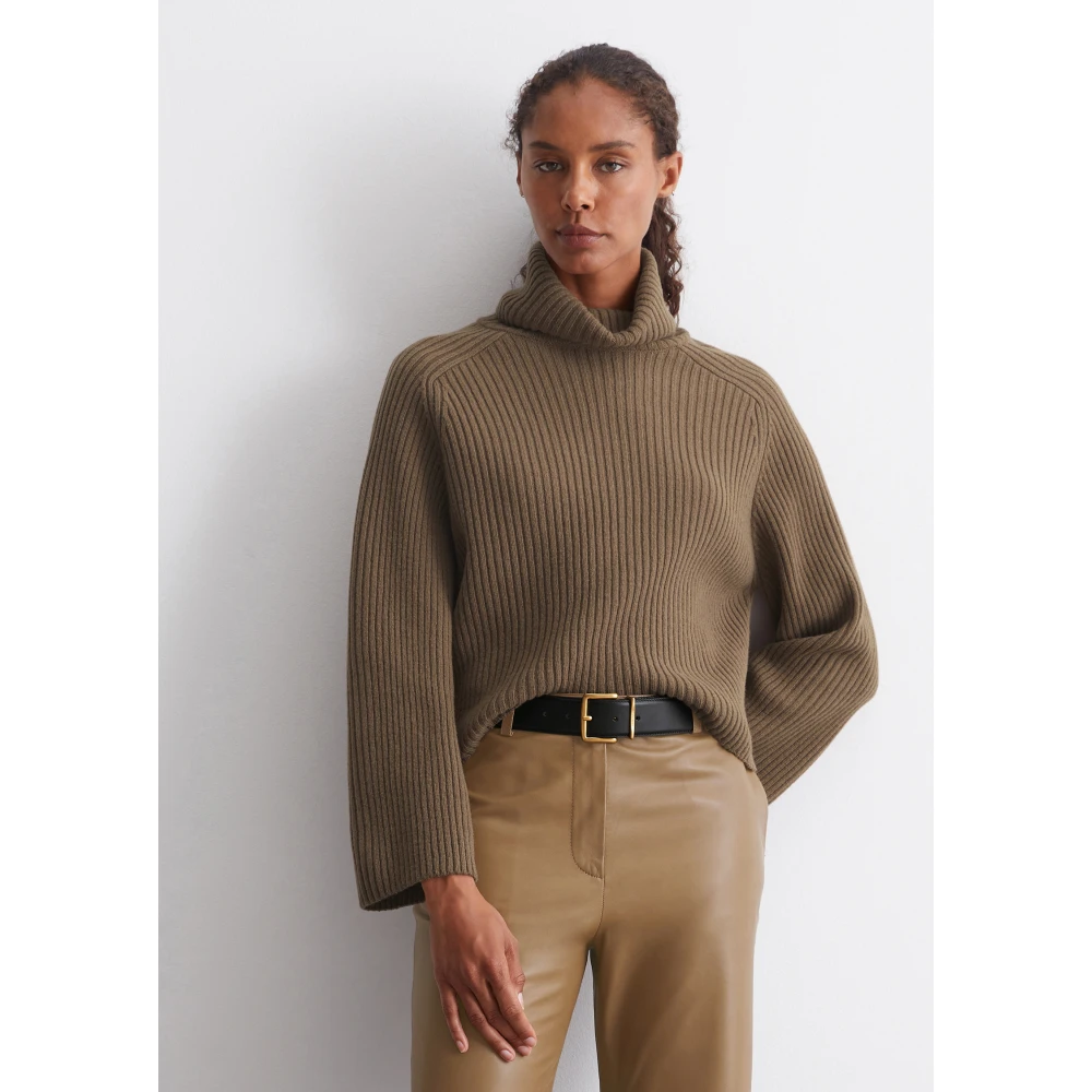 Marc O'Polo Geribbelde coltrui los Gray Dames