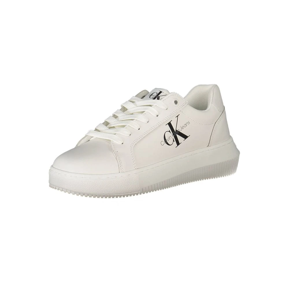 Calvin Klein Women's White Sneaker With Iconic Details