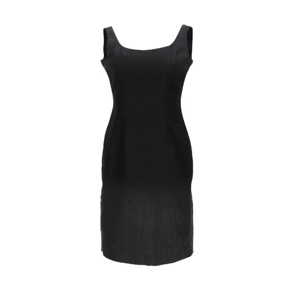 Prada Vintage Pre-owned Wool dresses Black Dames