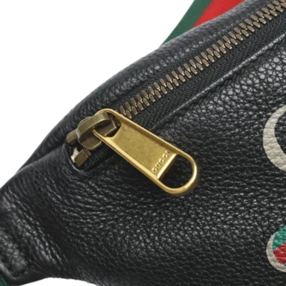 Gucci Vintage Pre-owned Leather gucci-bags Black Dames