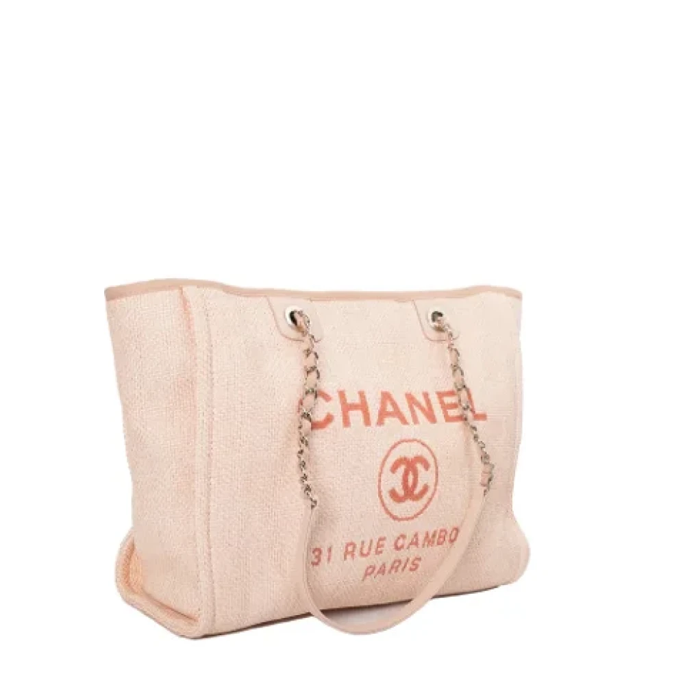 Chanel Vintage Pre-owned Canvas chanel-bags Pink Dames
