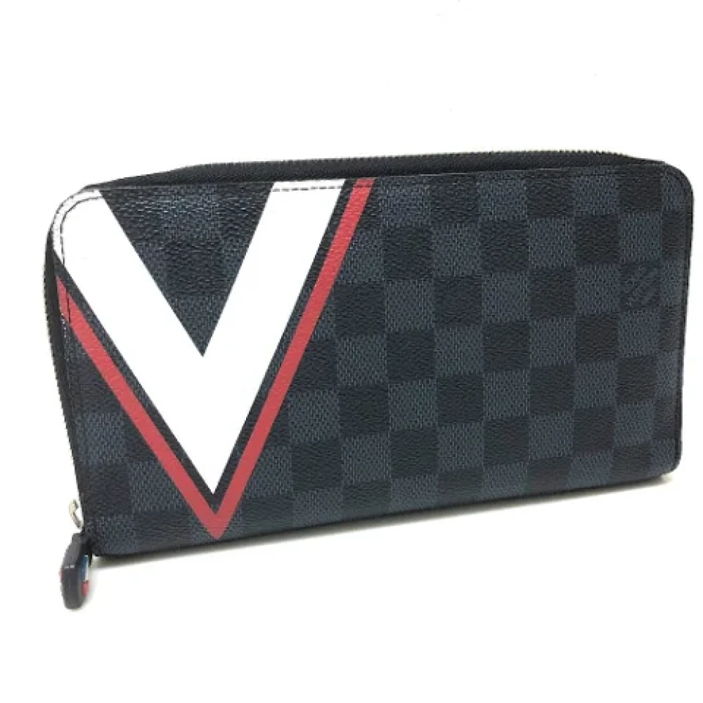 Louis Vuitton Vintage Pre-owned Leather wallets Black Dames