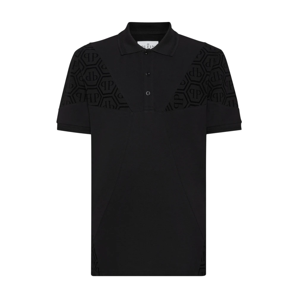 Philipp Plein Uniek Poloshirt voor Mannen Black Heren