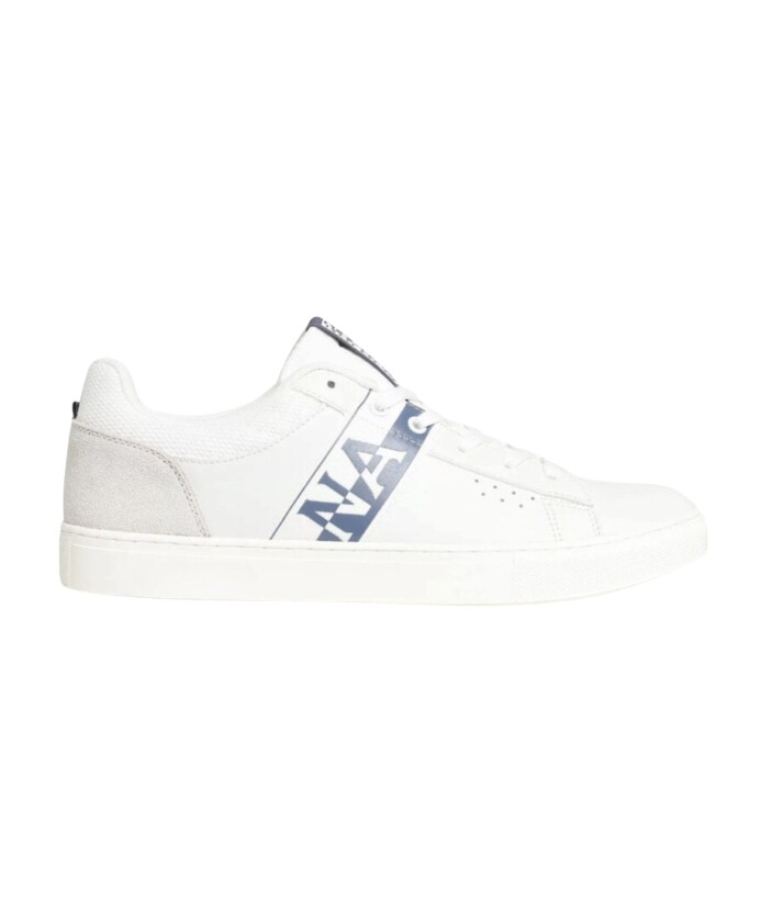 sneakers-blanches-similicuir-caoutchouc