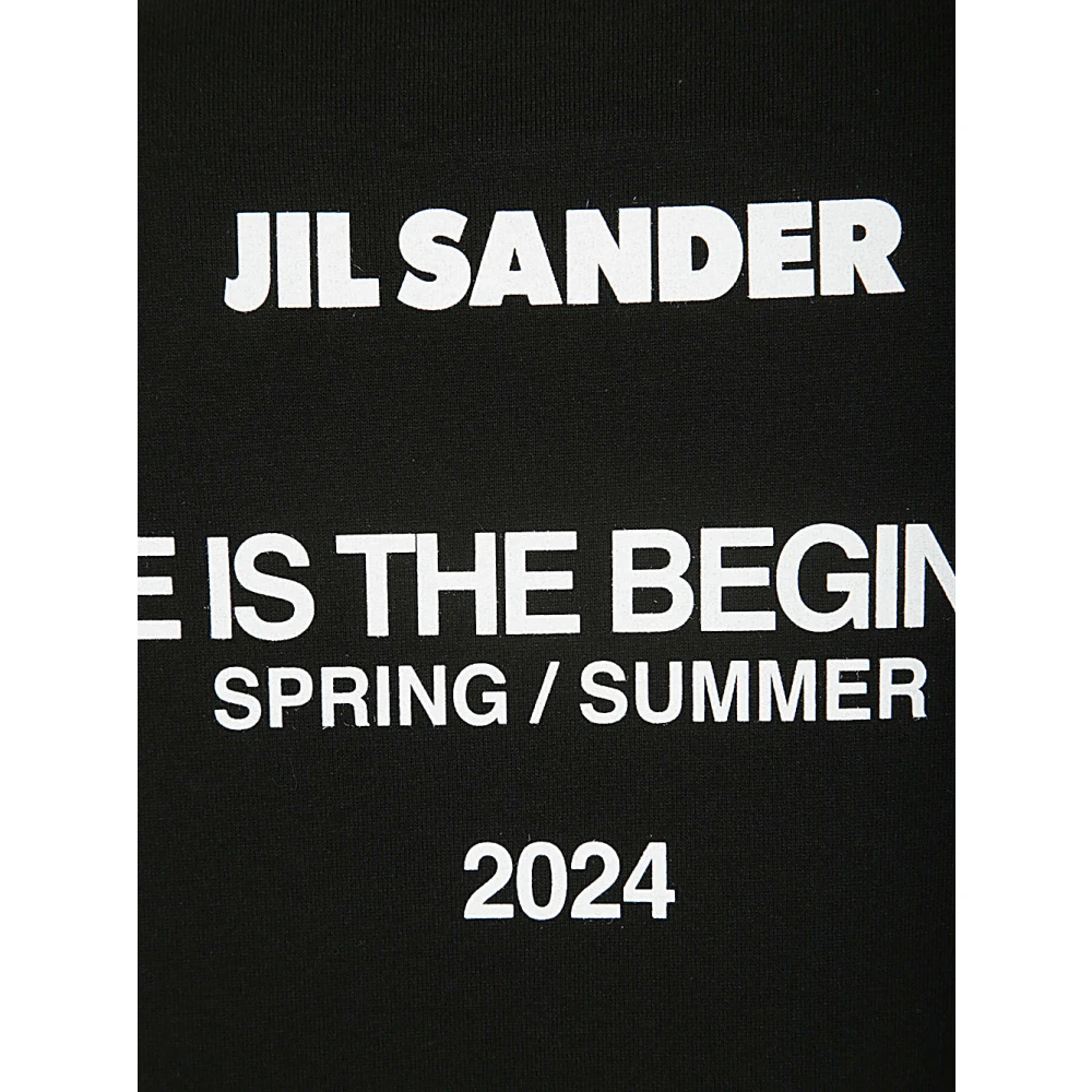 Jil Sander Zwart T-shirt Black Heren