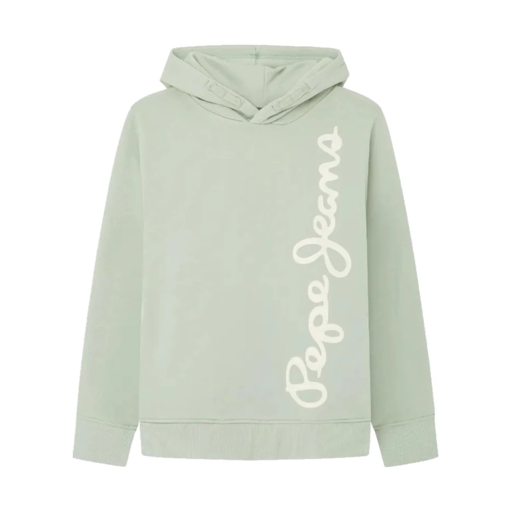 Pepe Jeans Boys Green Waldo Hoodie For Kids