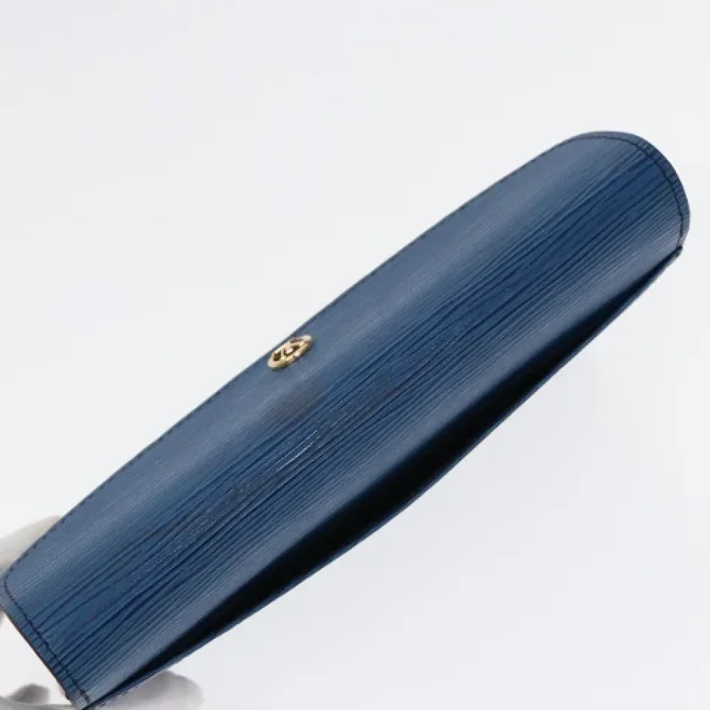 Louis Vuitton Vintage Pre-owned Leather clutches Blue Dames