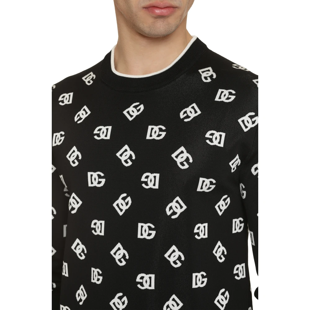 Dolce & Gabbana Stijlvolle Sweater voor Trendy Look Black Heren