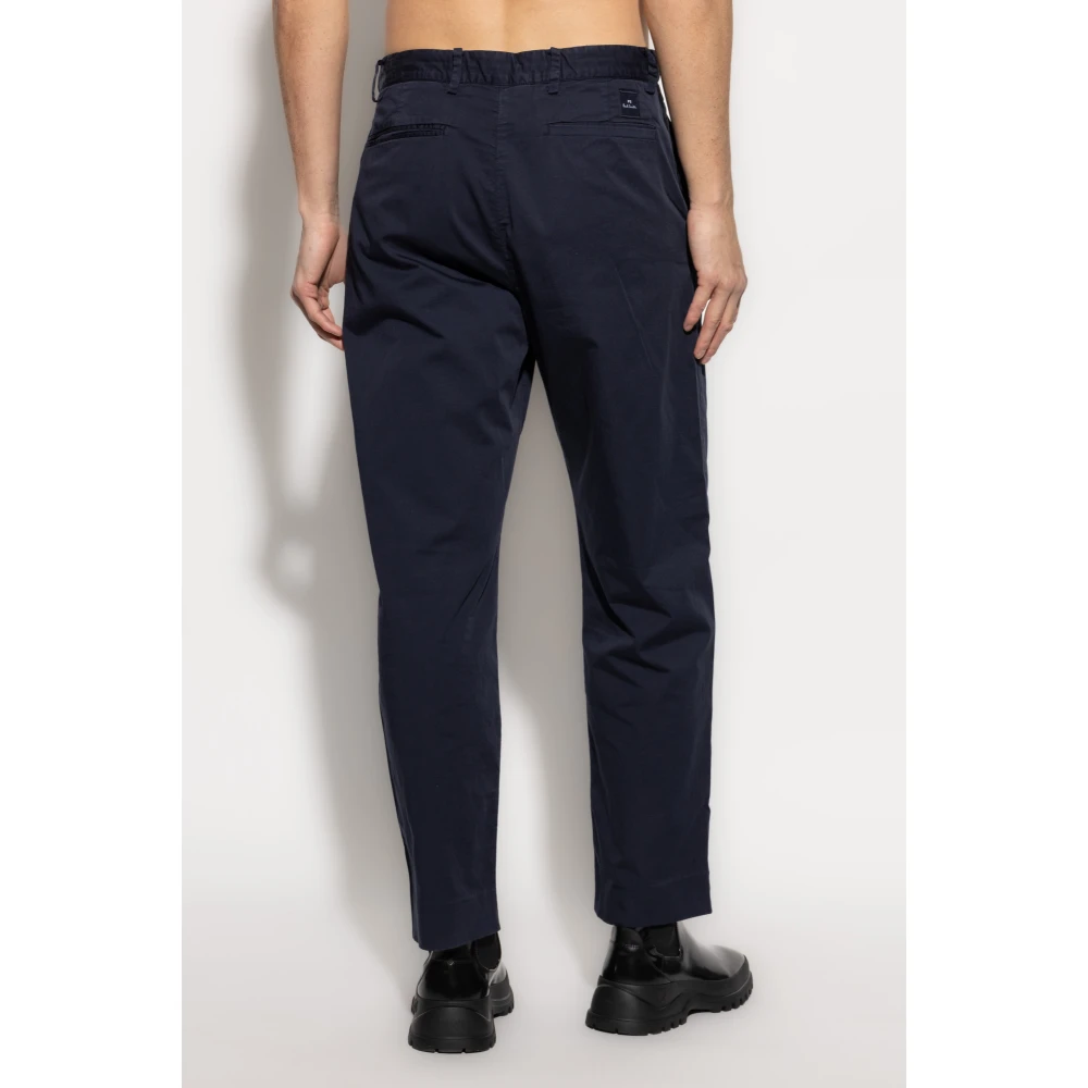 PS By Paul Smith Geplooide broek Blue Heren