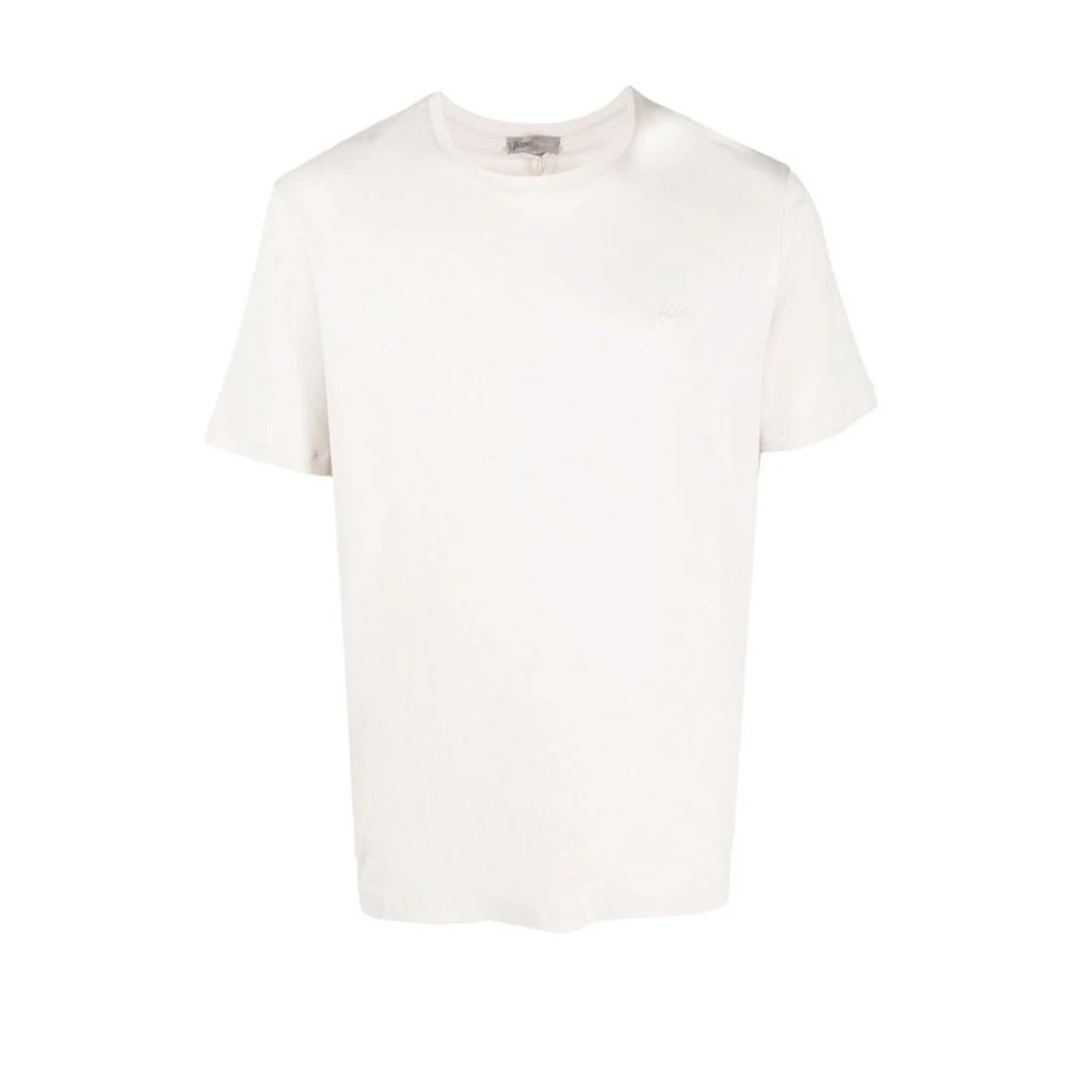 Herno Herren Beige Cotton T-Shirt