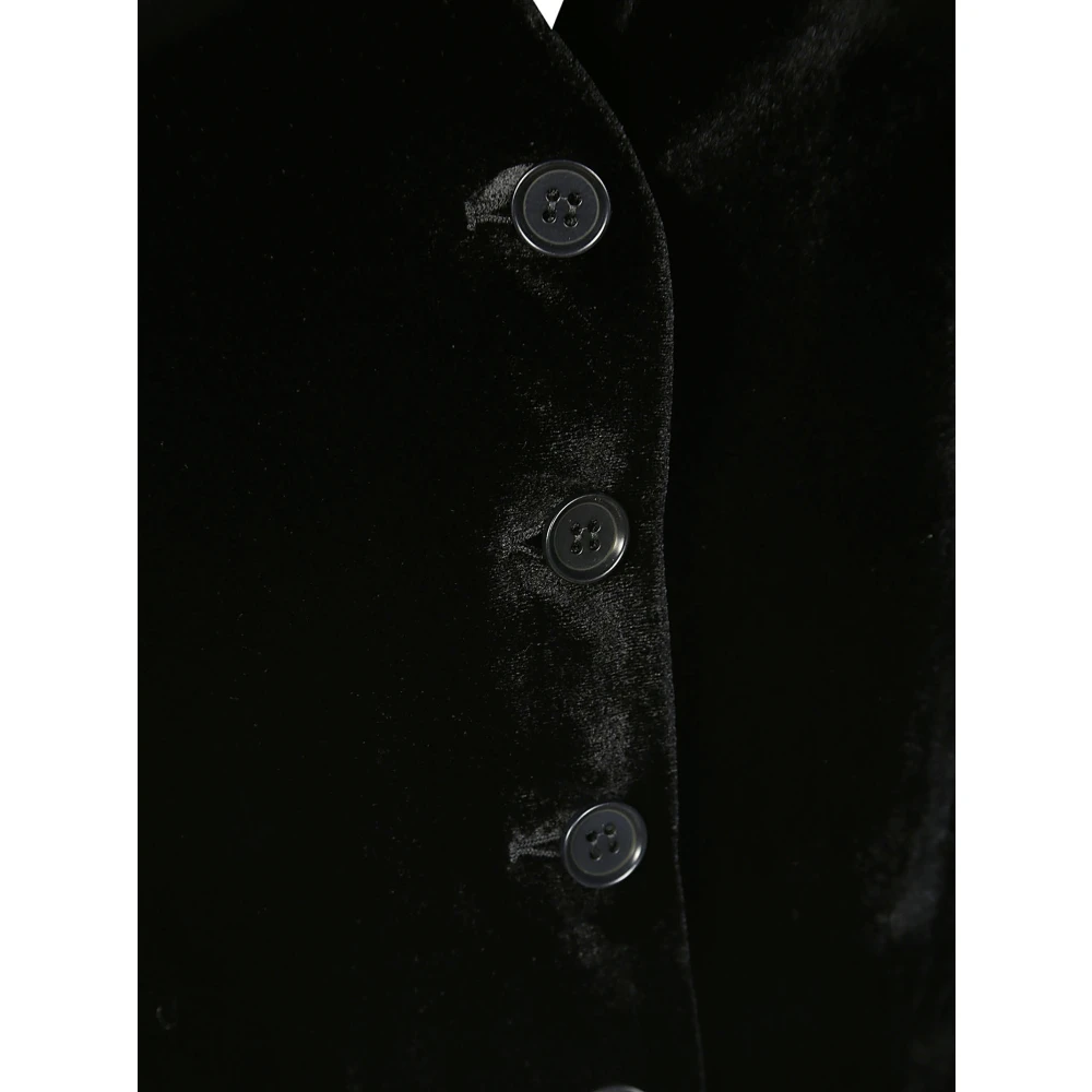 P.a.r.o.s.h. Fluwelen vest voor gelaagde stijl Black Dames