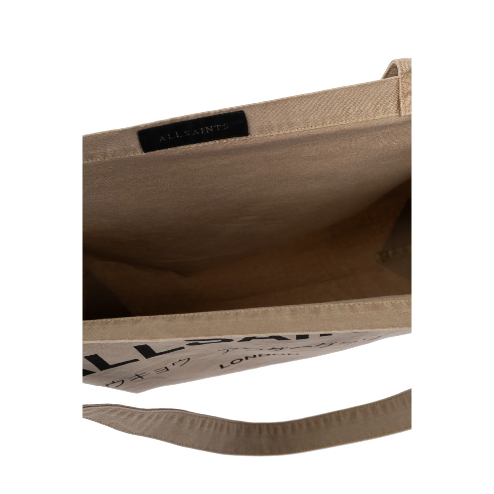 AllSaints Underground Shopper Bag Beige Heren