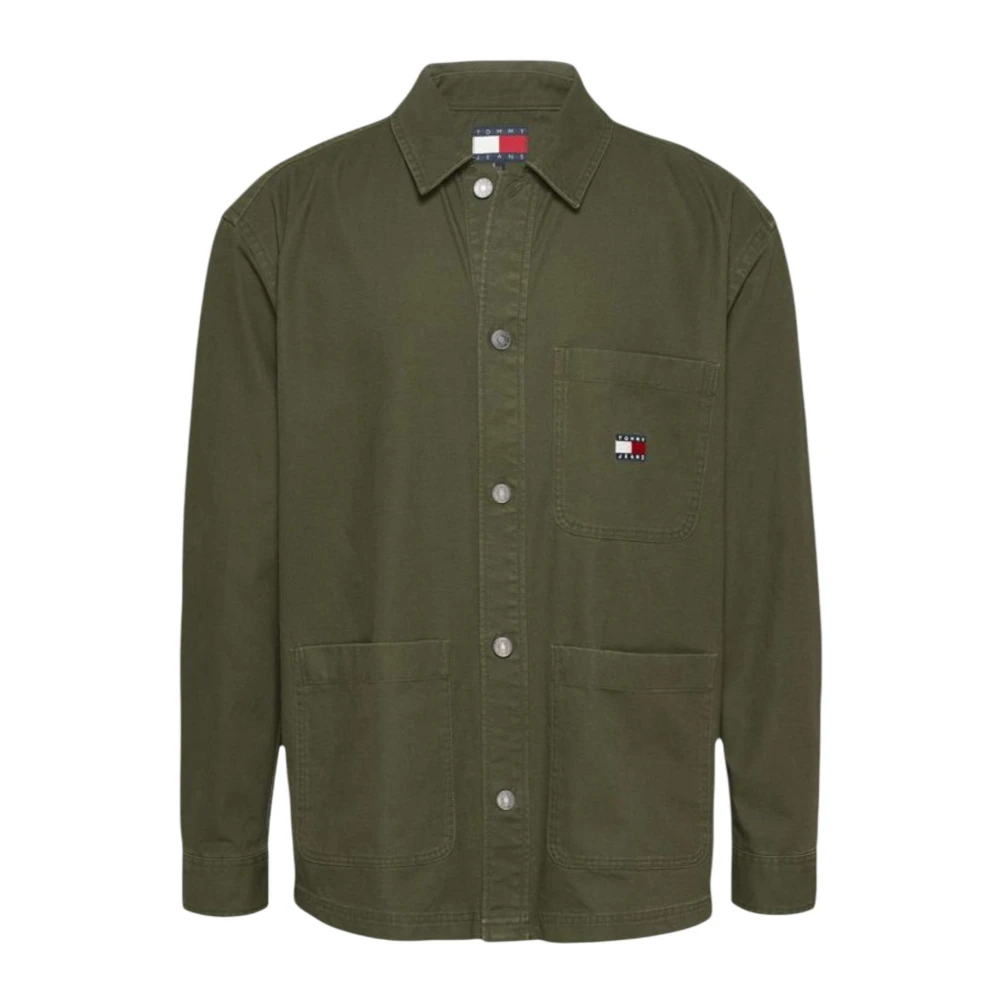 Tommy Jeans Men's Green Badge Overshirt