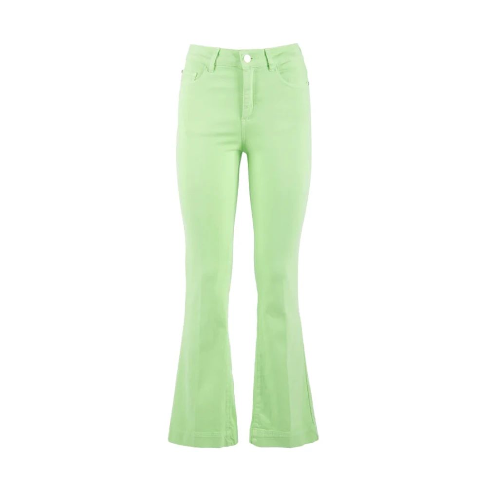 Nenette Wide Trousers Green Dames