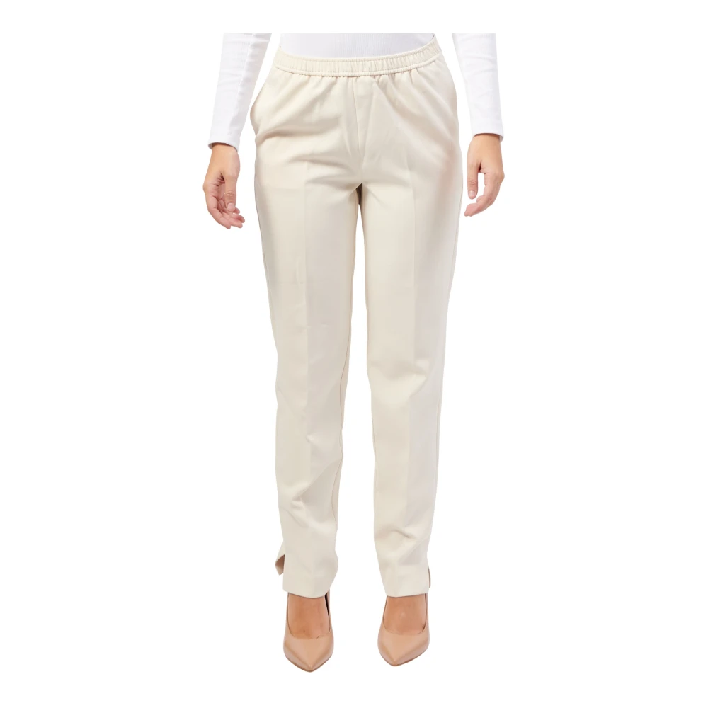 Guess Witte Twill Stretch Jogger Broek White Dames