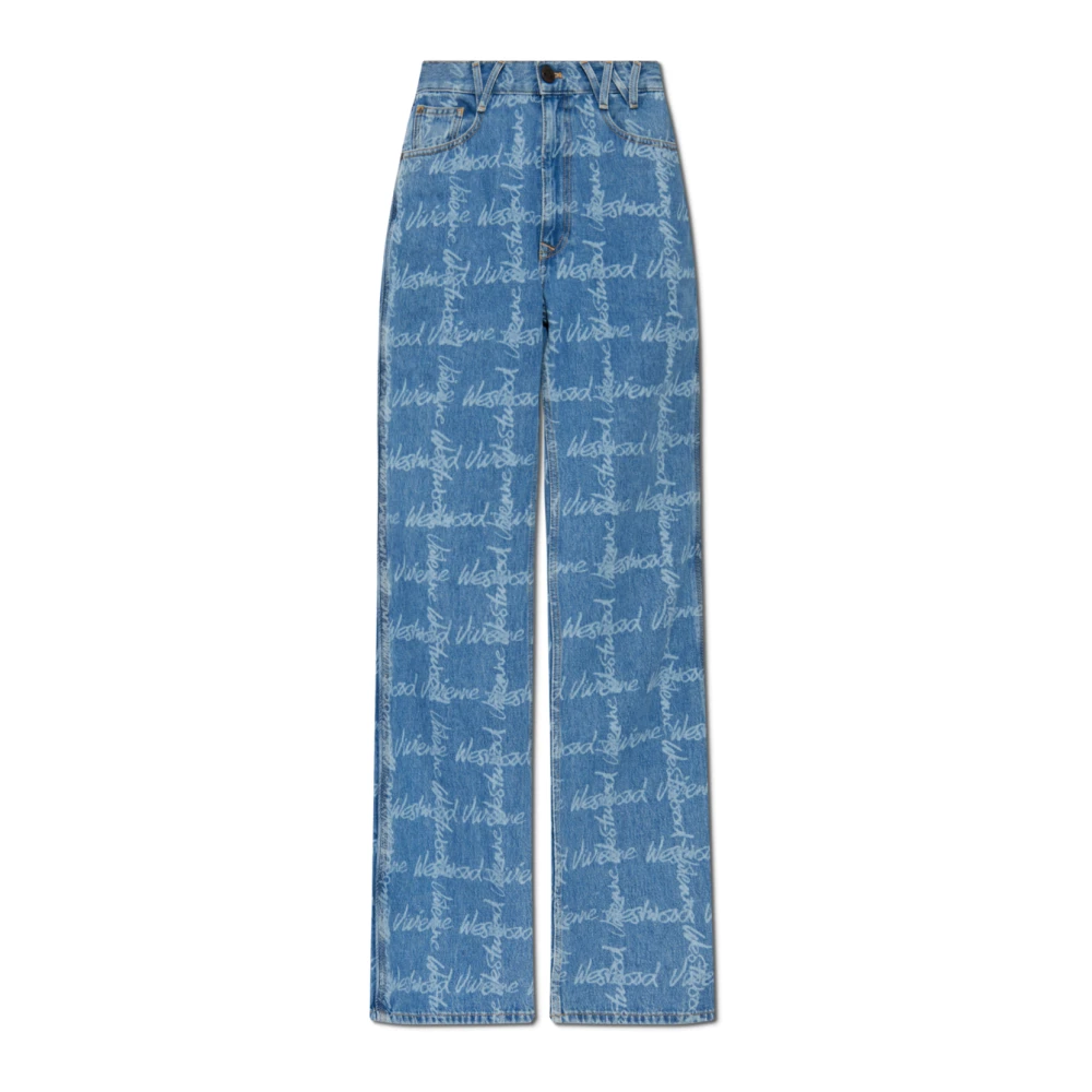 Vivienne Westwood Jeans met logo Blue Dames