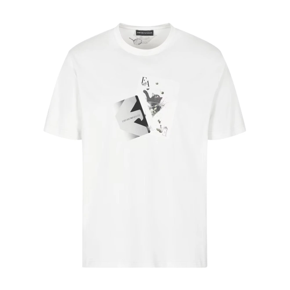 Emporio Armani Herren Weiß Oberteile, Lgröße: