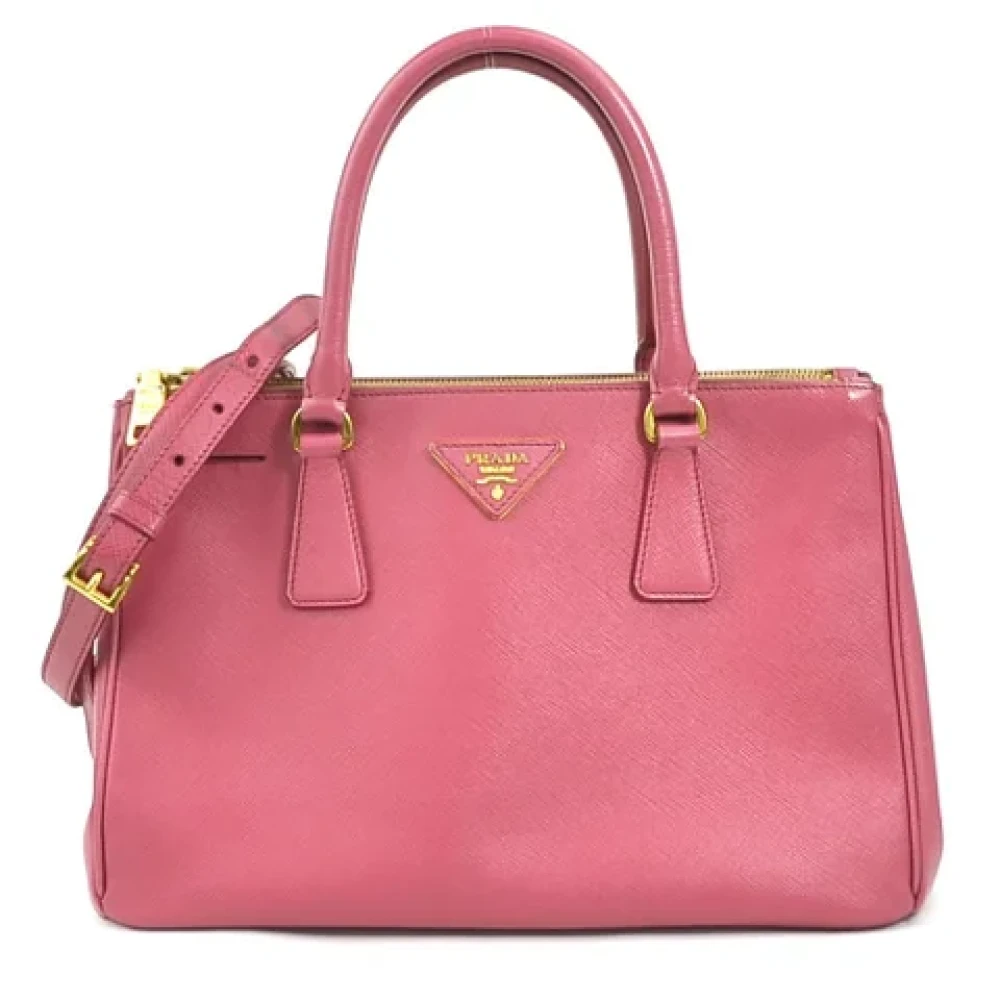 Prada Vintage Pre-owned Leather prada-bags Pink Dames