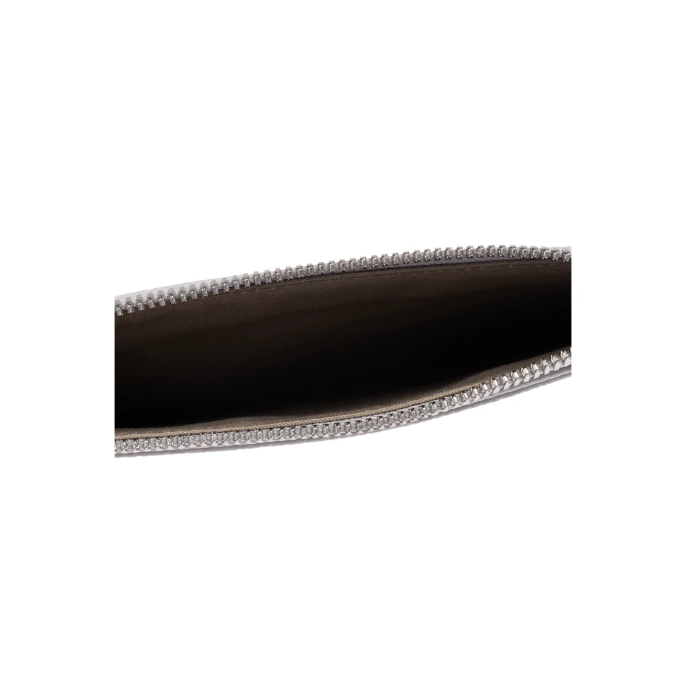 Emporio Armani Leren portemonnee Gray Dames