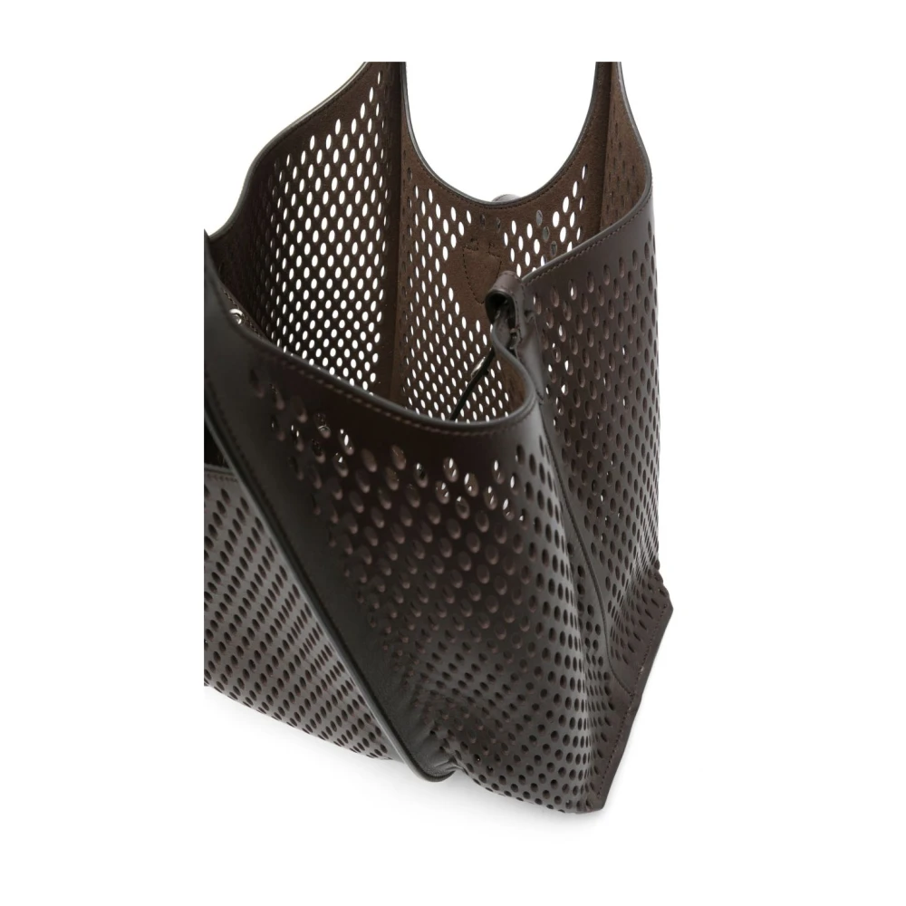 TOD'S Bruine Verborgen Sluiting Top Handvat Tas Brown Dames