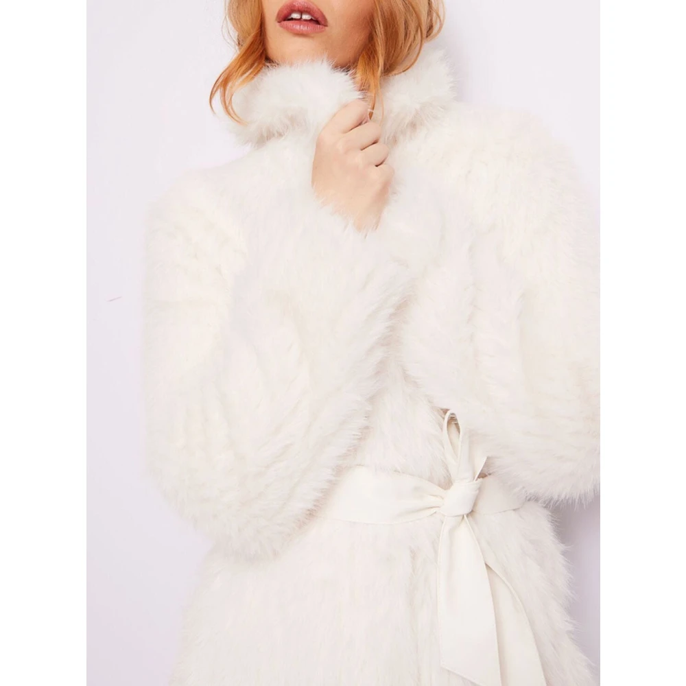 Gaudi Elegante witte imitatiebontjas White Dames