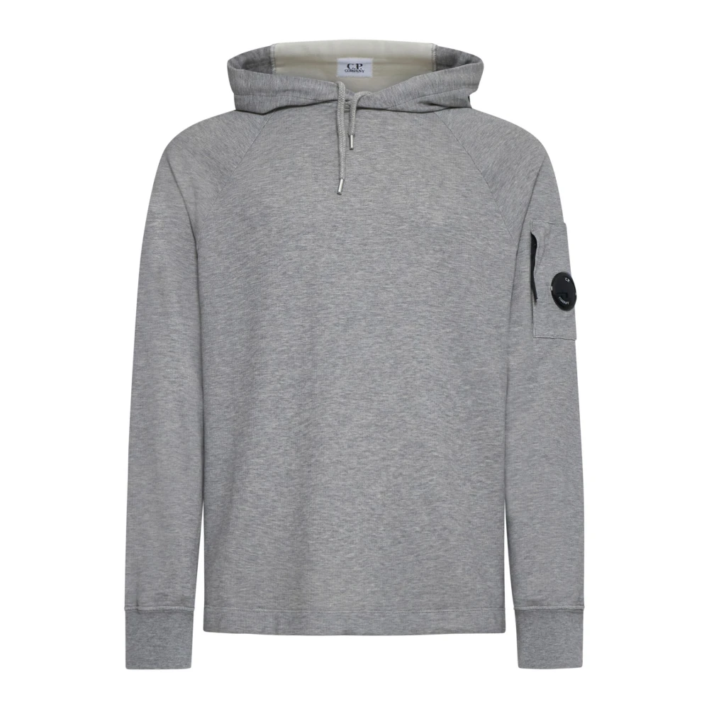 C.P. Company Fleece Katoenen Hoodie Gray Heren