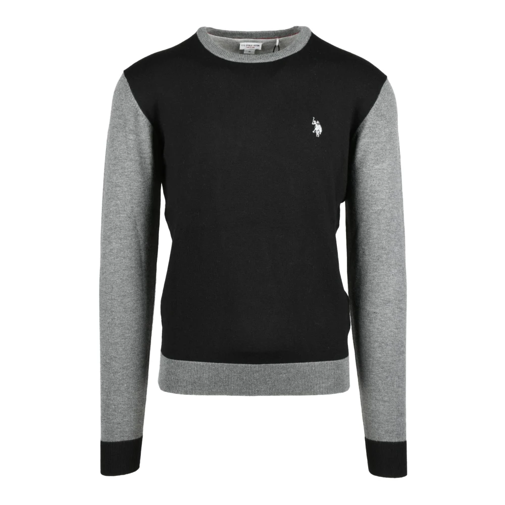 U.s. Polo Assn. Stijlvolle Gebreide Trui Black Heren
