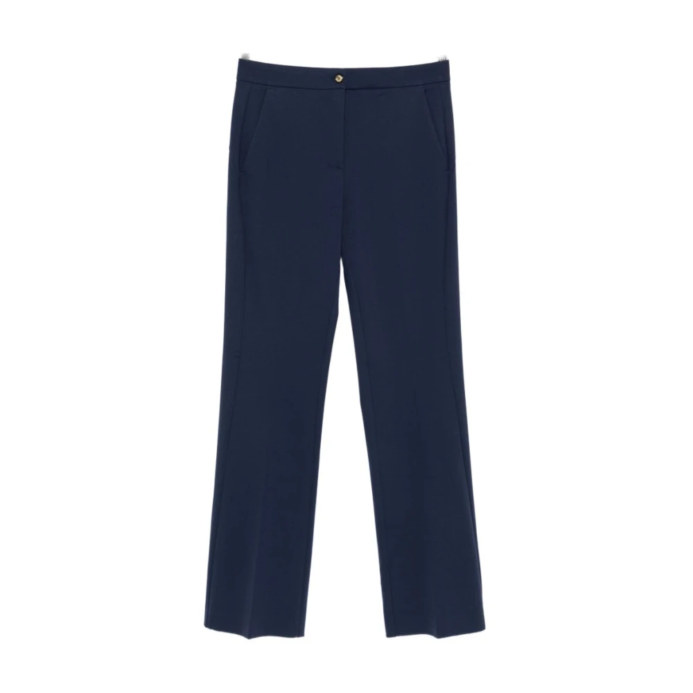 Pinko Women's Blue Resta Trousers - Straight Trousers - L - Trousers