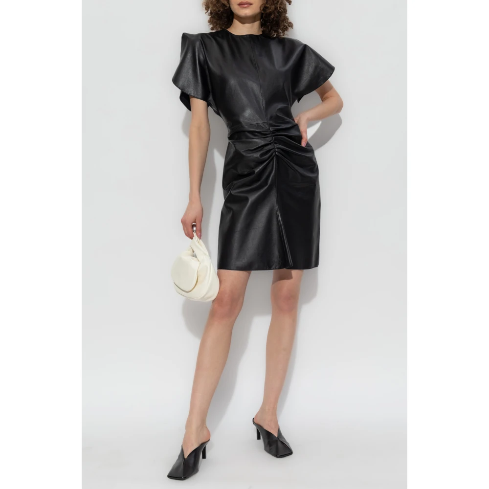 Victoria Beckham Leren jurk Black Dames