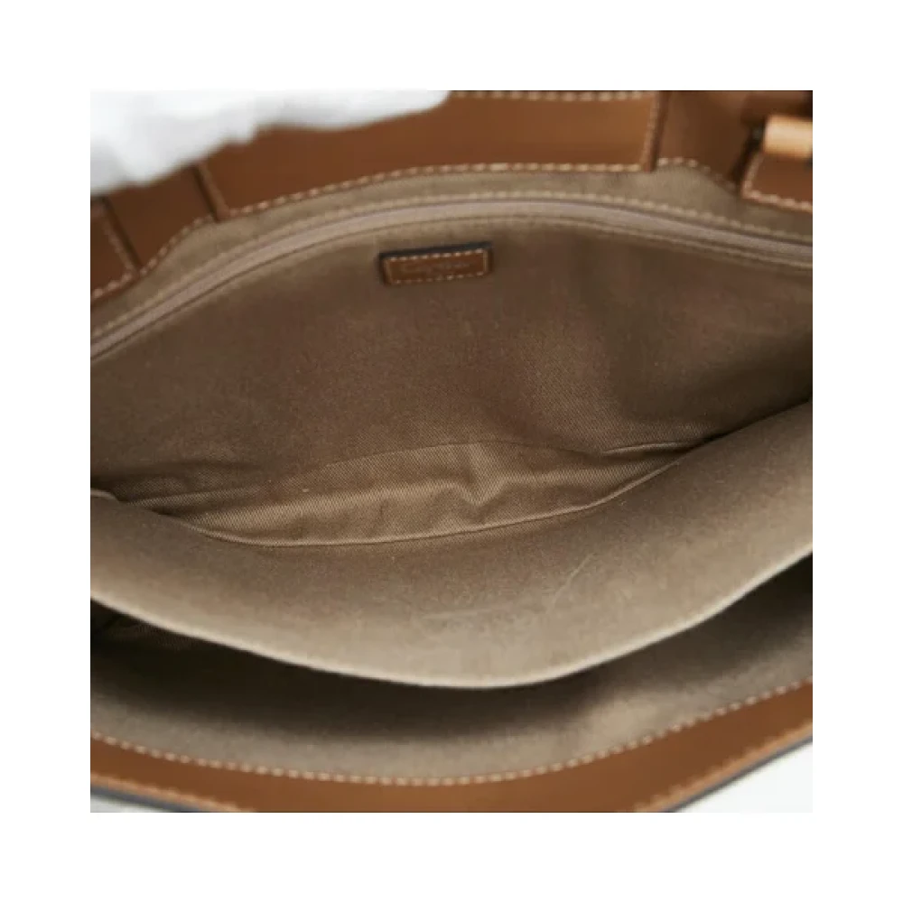 Cartier Vintage Pre-owned Leather handbags Brown Heren