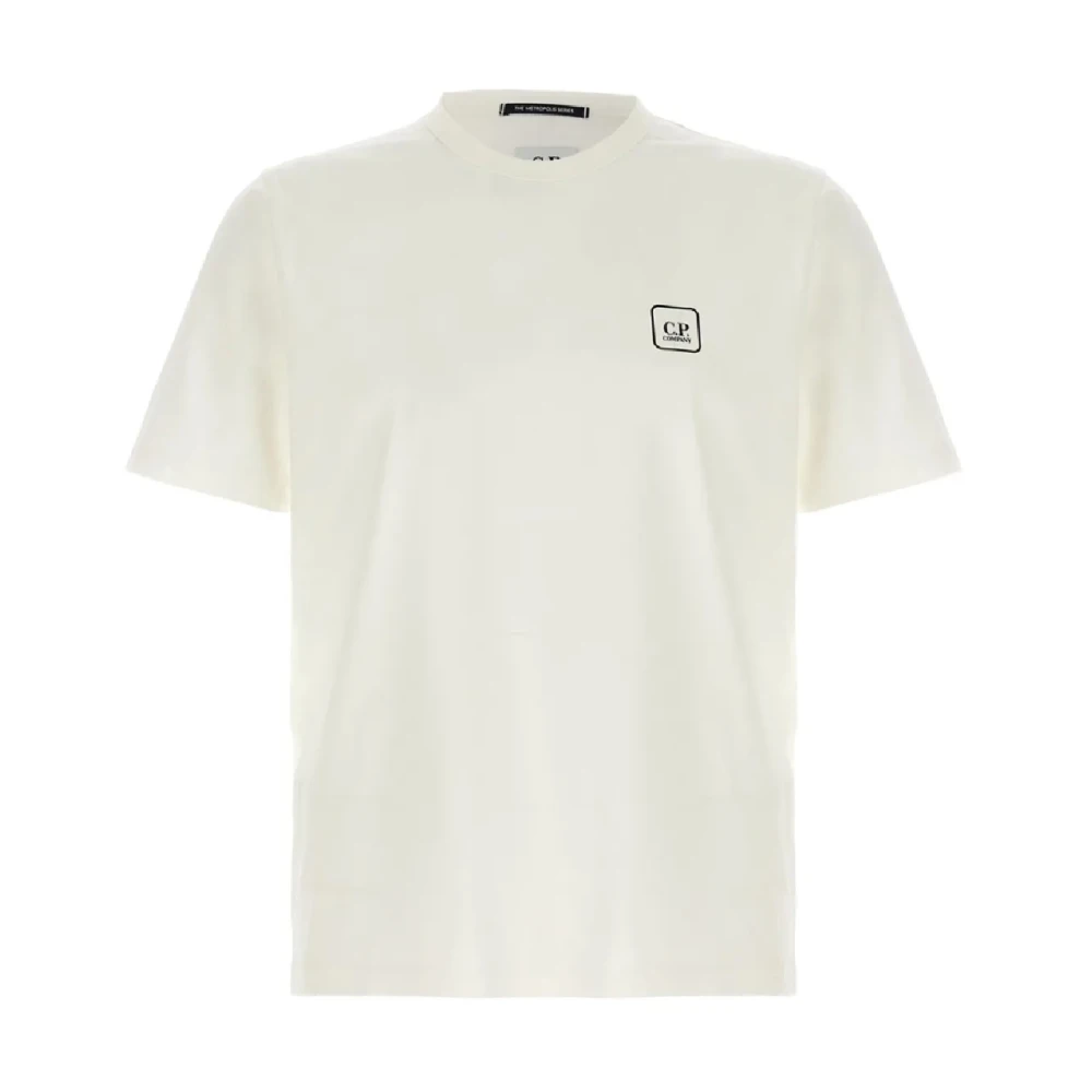 C.p. Company Men's Beige Metropolis Series Jersey T-Shirt - T-Shirts - L - Tops