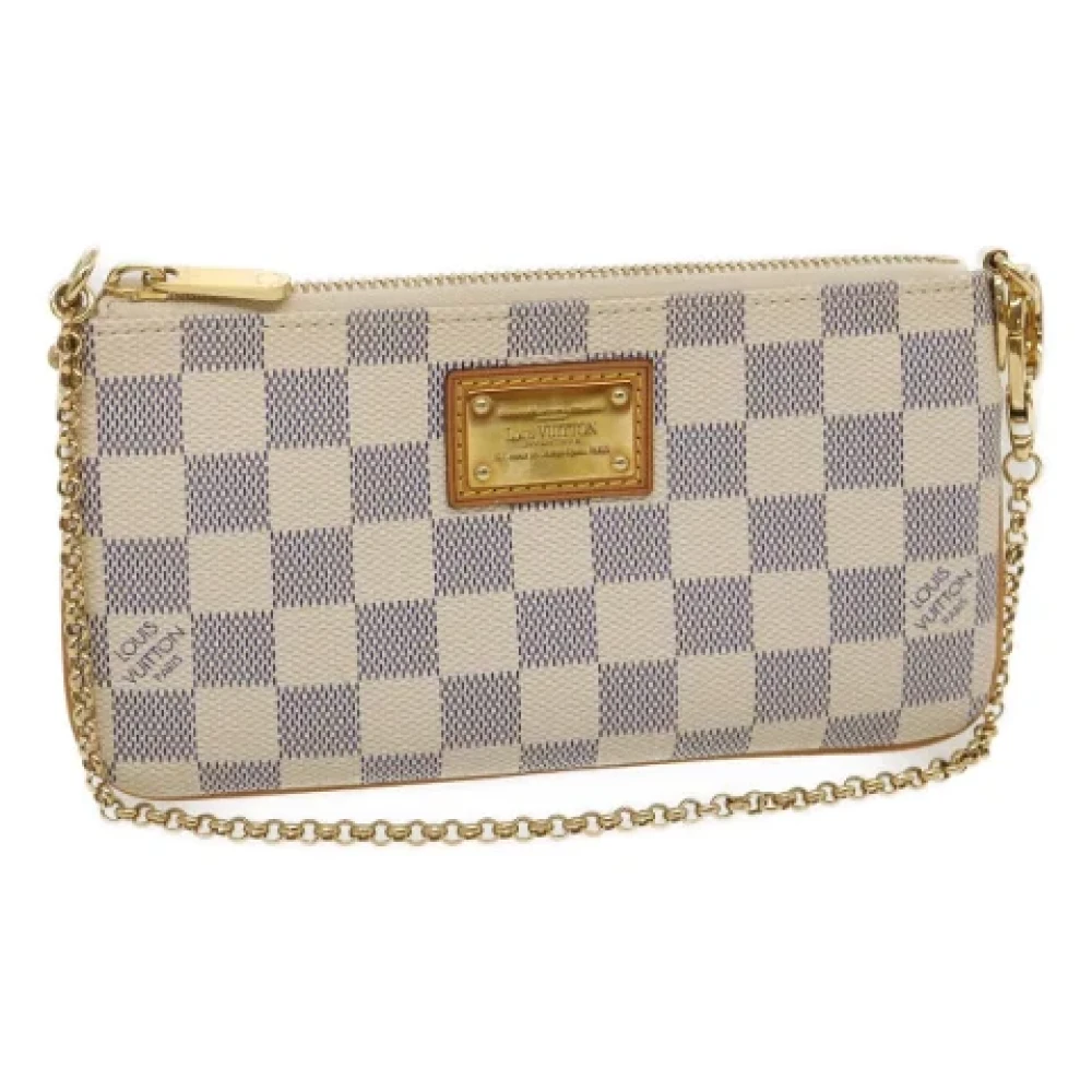 Louis Vuitton Vintage Pre-owned Canvas clutches White Dames