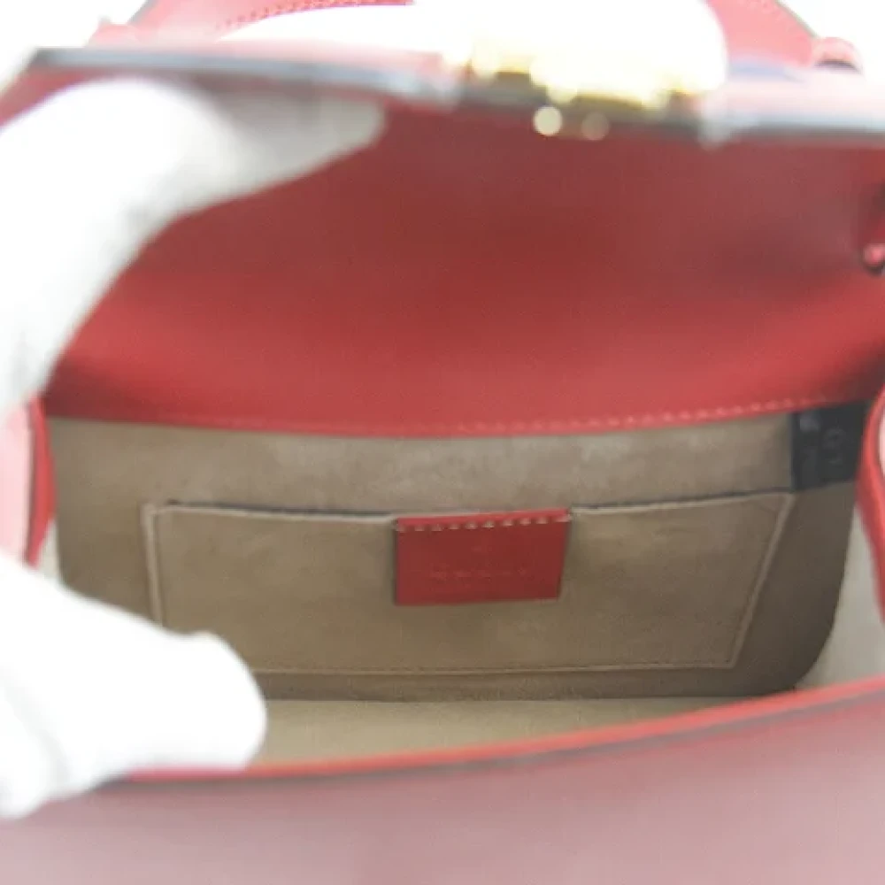 Gucci Vintage Pre-owned Fabric gucci-bags Red Dames
