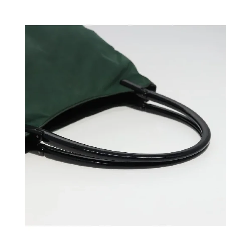 Prada Vintage Pre-owned Nylon handbags Green Dames