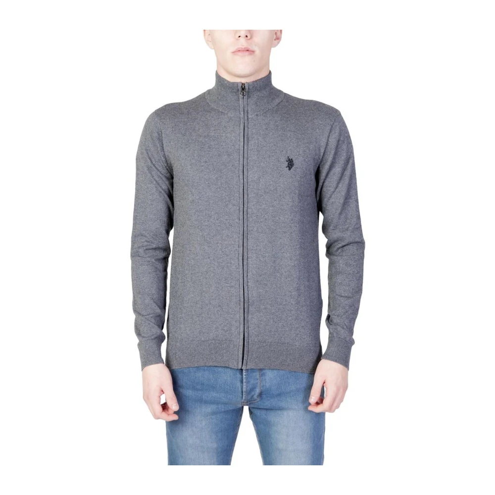 U.s. Polo Assn. Jersey T-shirt Katoenmix Herfst Winter Collectie Gray Heren