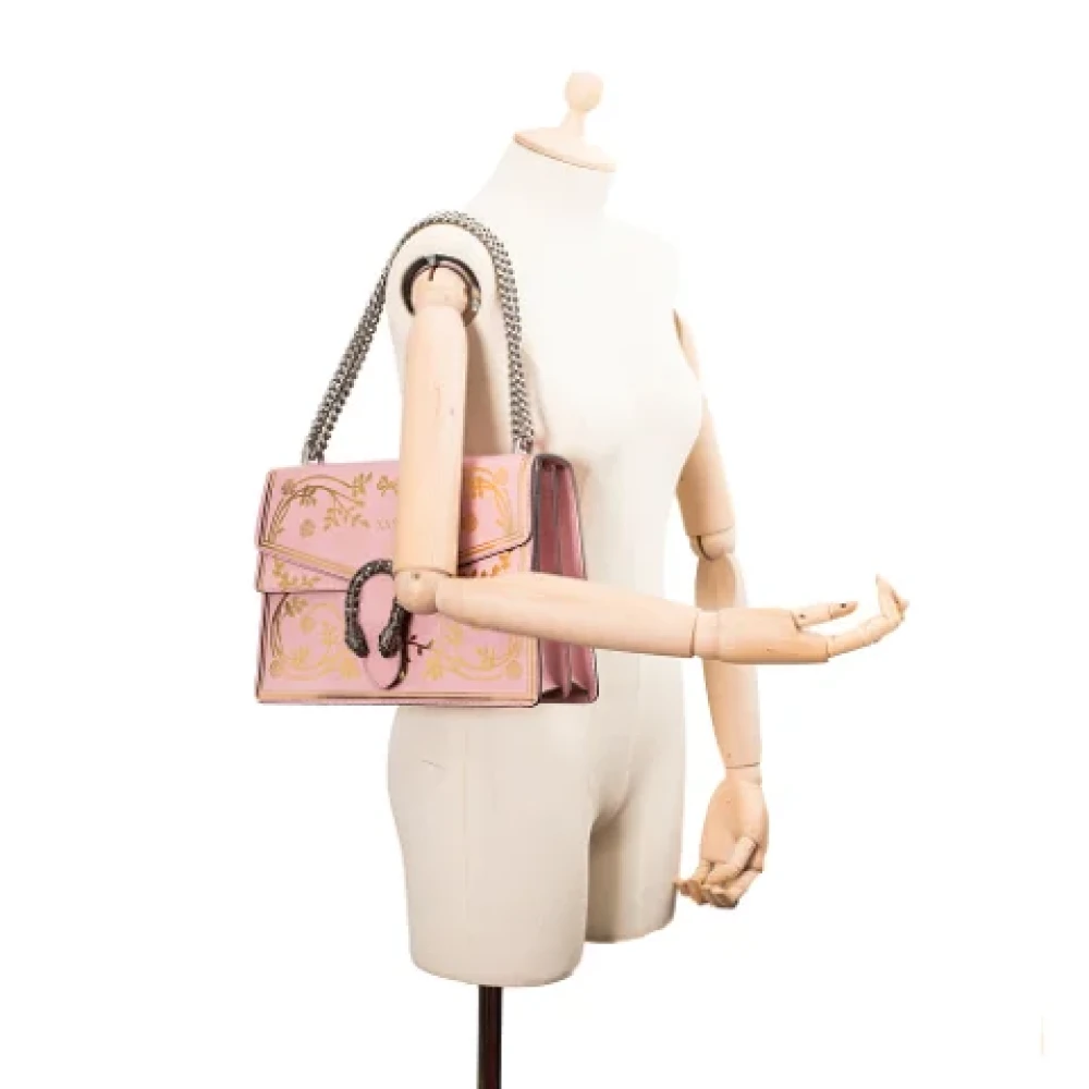Gucci Vintage Pre-owned Leather gucci-bags Pink Dames