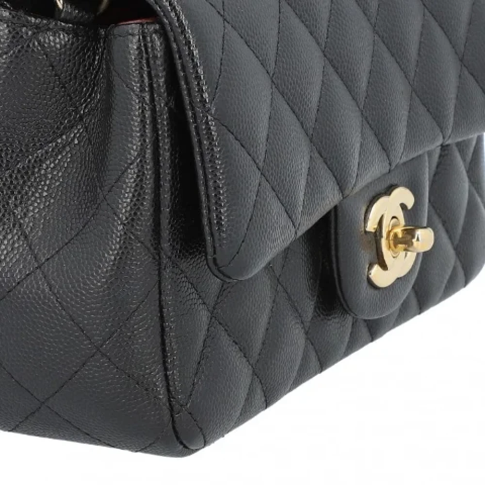 Chanel Vintage Pre-owned Leather crossbody-bags Black Dames