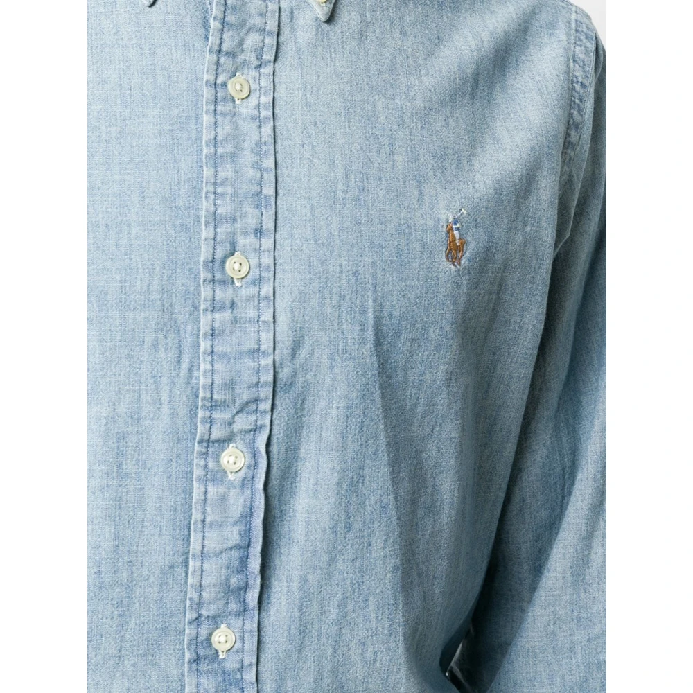 Polo Ralph Lauren Heldere Blauwe Stijlvolle Herenoverhemd Blue Heren
