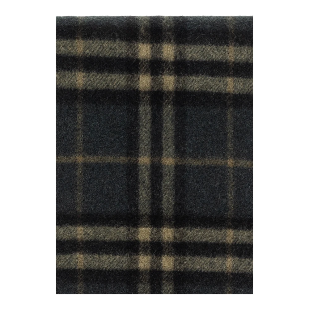 Burberry Kasjmier sjaal met ruitpatroon Green Unisex
