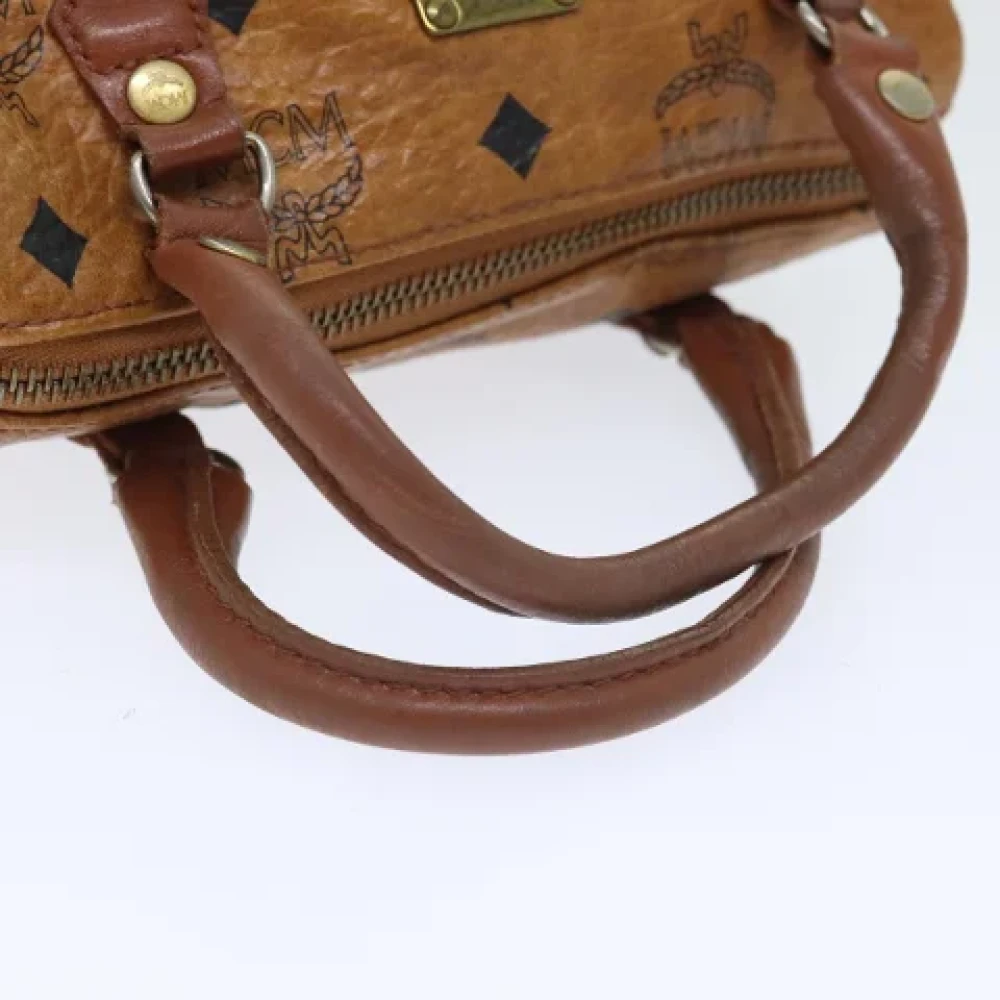 MCM Pre-owned Leather handbags Brown Dames
