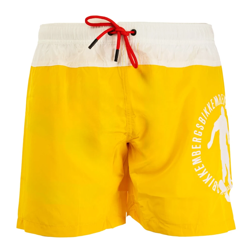 Bikkembergs Zomer Trendy Boxer Zwemkleding Geel Yellow Heren