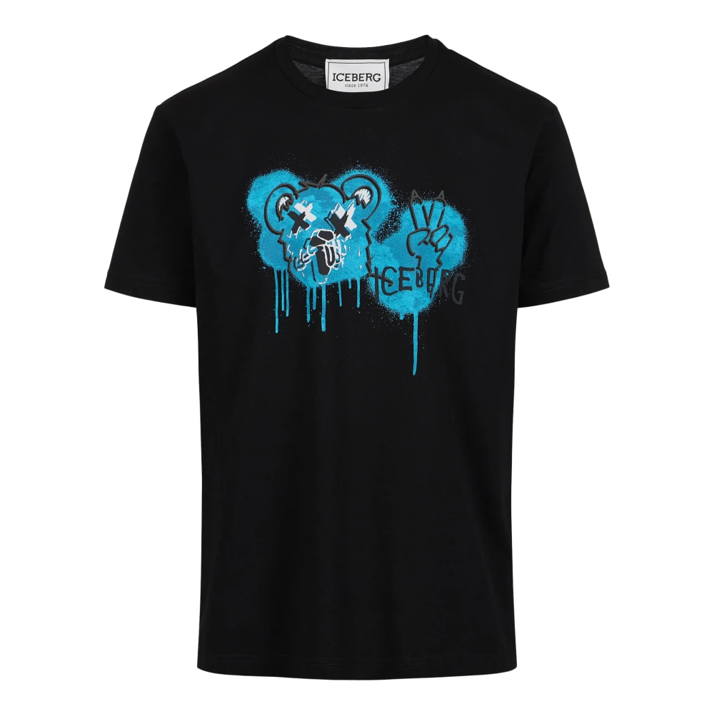 Iceberg - Tops > T-Shirts - Black - Iceberg - Modalova
