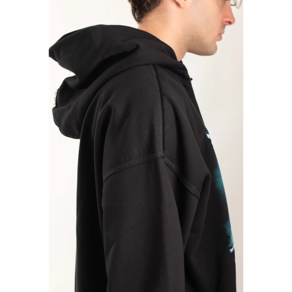 Misbhv Zwarte Paardenprint Hoodie Black Heren