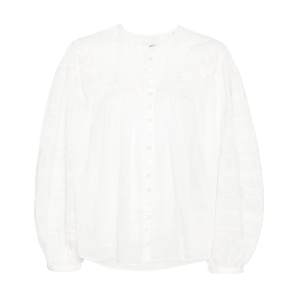 Isabel marant Witte shirts met 5 0 cm rand en 55 0 cm omtrek White Dames