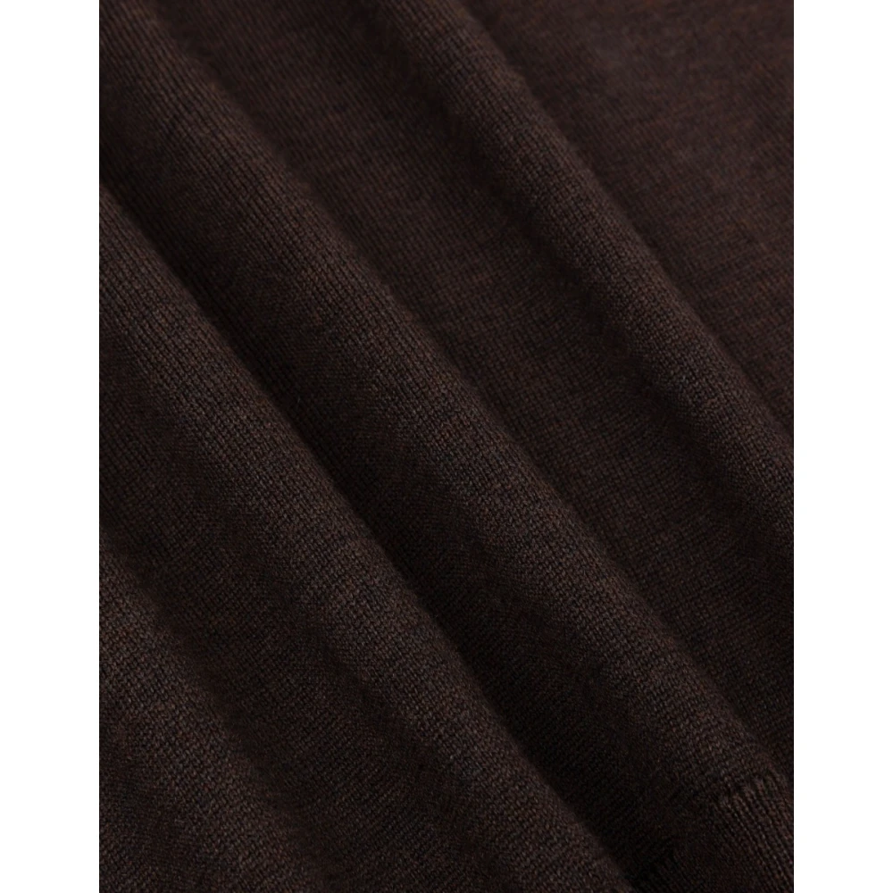 Cavallaro Merino Half Zip Pullover Bruin Sweater Brown Heren