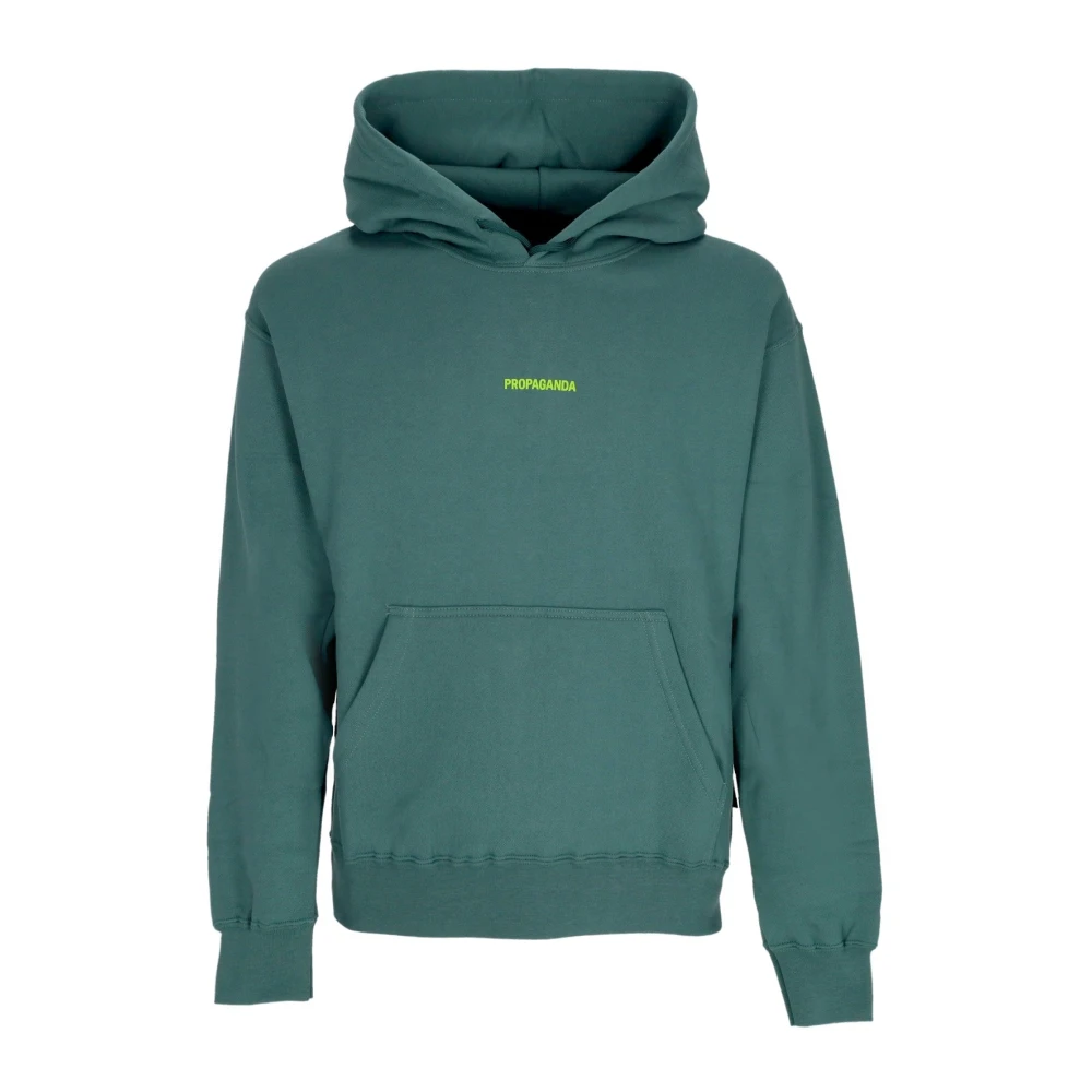 Propaganda Bos Hoodie met Ribben Green Heren